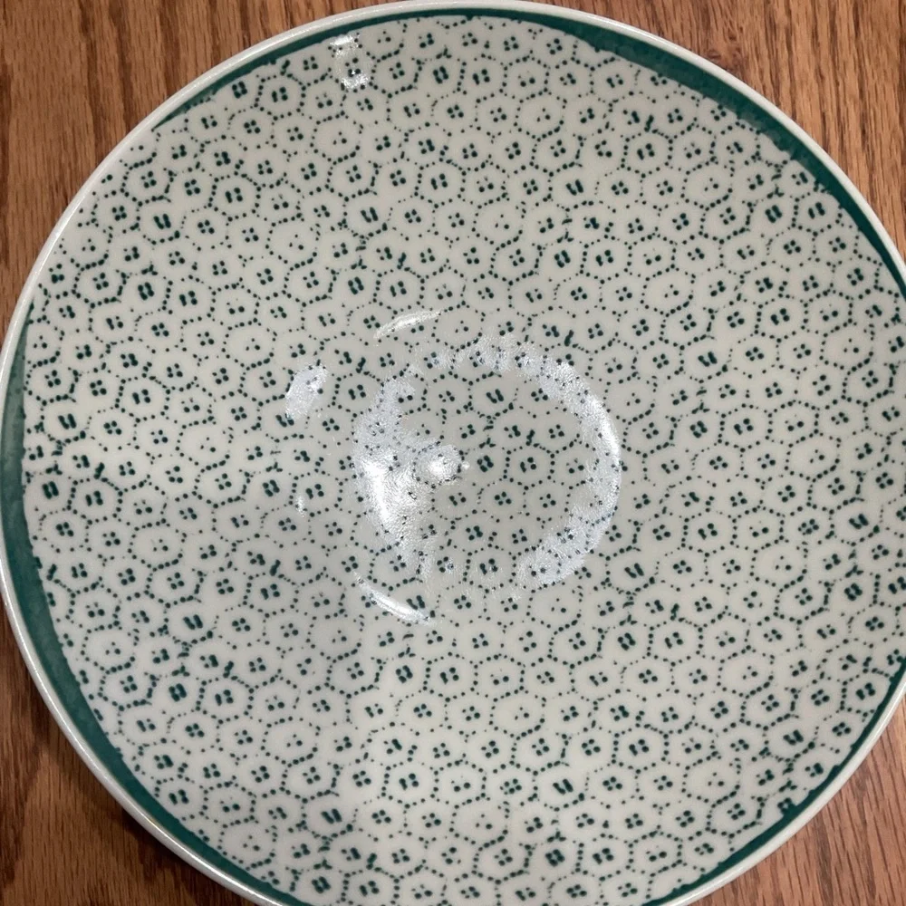 Lenox Marketplace Teal and White Decorative Bowl fine china